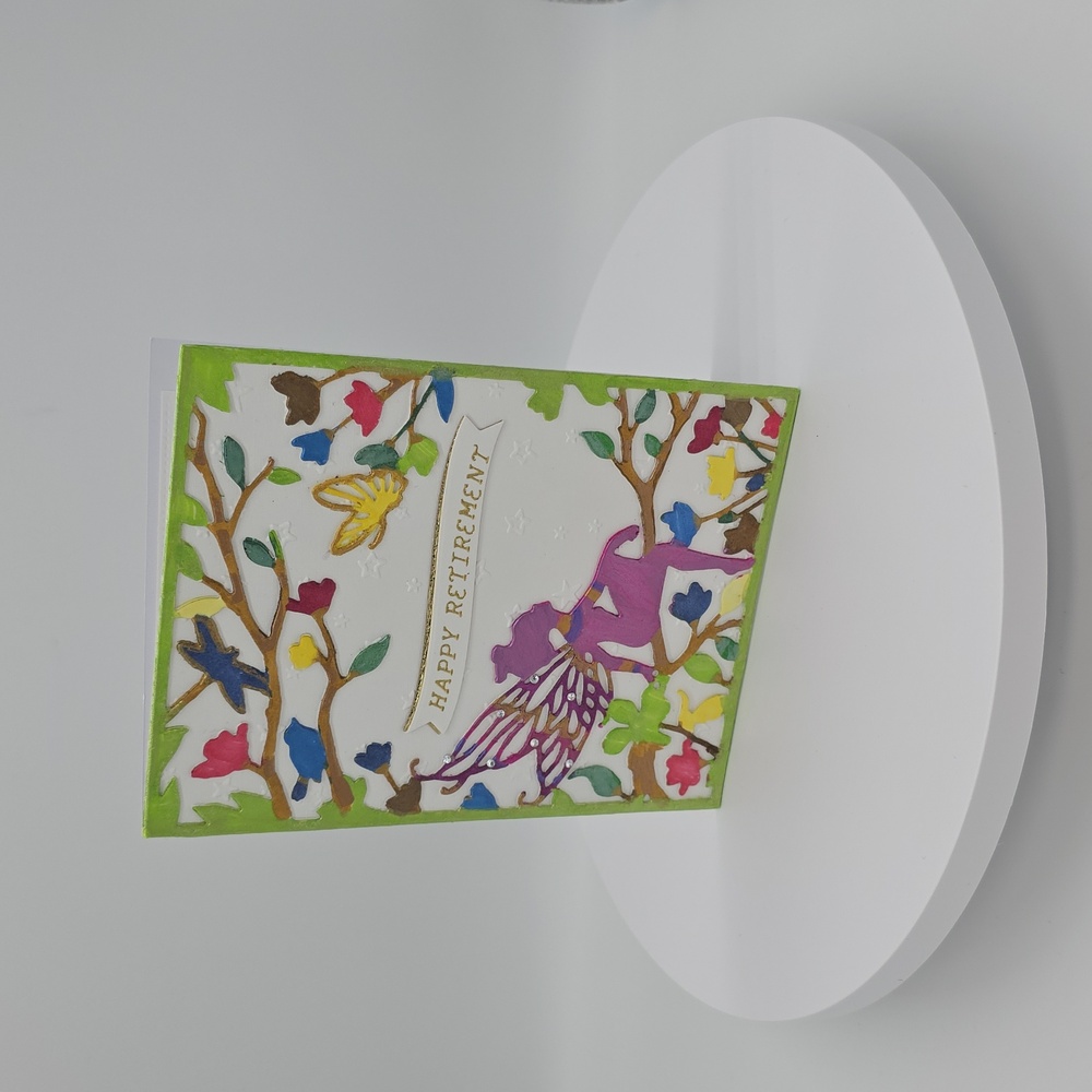 'Happy Retirement' Greeting Card (Handmade) - Picture 1 of 5